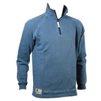RFU 2X‑Large Blue Washed ½‑Zip Top