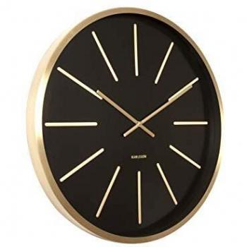 Karlsson Wanduhr Maxiemus Gold Schwarz