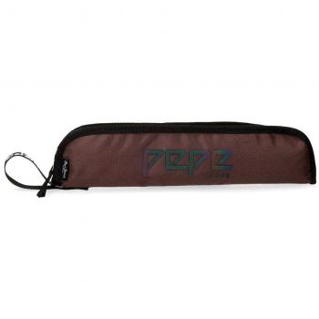 Estuche Porta Flauta Pepe Jeans Marrón