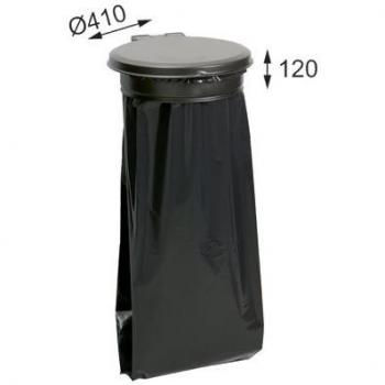 Poubelle 110 l collecmur gris manganèse