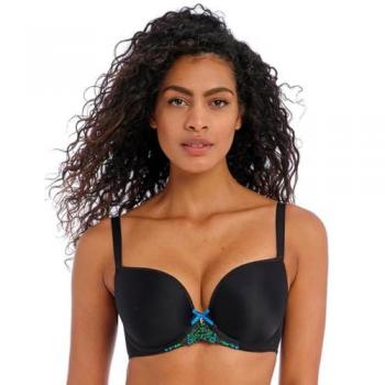 Freya 30D Black Moulded Plunge T‑Shirt Bra