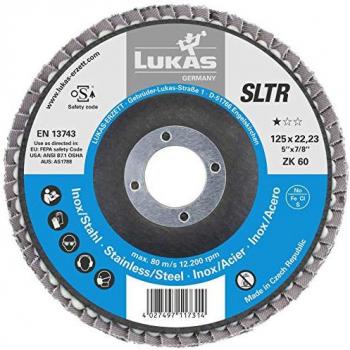 Lukas 125 mm Disco Lamellare Abrasivo Universale (Zircone/Corindone) Grana 60