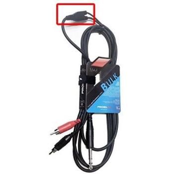 Proel BULK550LU3 Cavo audio jack 6.3mm a RCA, 3 metri