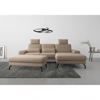 Cinturo L‑Form – sit&more Ecksofa – Sitzverstellung und Federkern