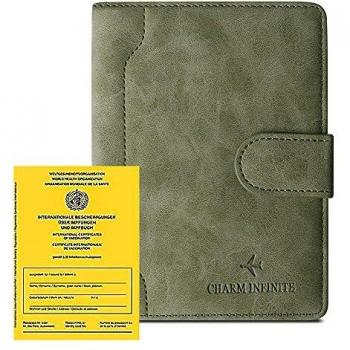 Schutzhülle für Impfausweis und Reisepass, RFID-geschützt, grün