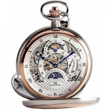 Carl von Zeyten Herren Skeleton Uhr Edelstahl Armband