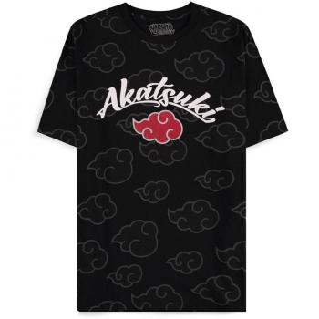 T-Shirt Naruto All Over Akatsuki Uomo Nero S a XXL
