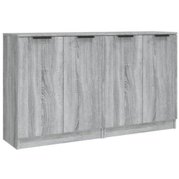 Buffet Duo Sonoma 60 x 30 x 70 cm – Unidad de Almacenamiento en Madera de Ingeniería – Gris