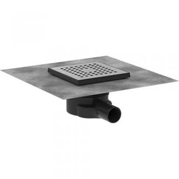 Hansgrohe Kit Évacuation Ponctuelle RainDrain Point 150x150 mm Acier Inoxydable Brossé