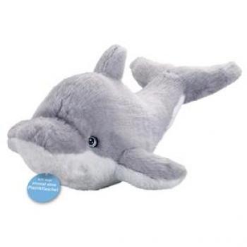Heinrich Bauer Kuscheltier ECO-Line, Delfin liegend, aus recyceltem Material