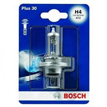 H4 Halogenlampe BOSCH Plus 30 – 60 W/55 W, P43T, 12 V, Einzelstück