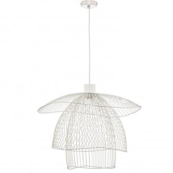 Lámpara colgante blanca Forestier Papillon S 56 cm