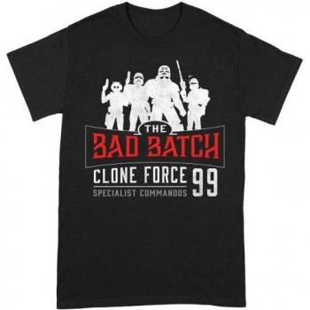 T-Shirt Star Wars: The Bad Batch Unisex Adulto Clone Force 99