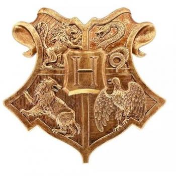 Harry Potter Hogwarts Gold-Colored Decorative Wall Shield