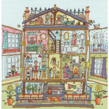 Bothy Threads Kreuzstich-Kit Puppenhaus Fantasie