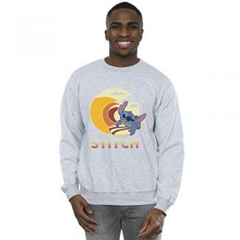 Camiseta Oversized Lilo & Stitch Summer Waves Gris