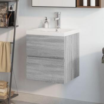 Lavabo Sonoma Mueble de Baño en Gris