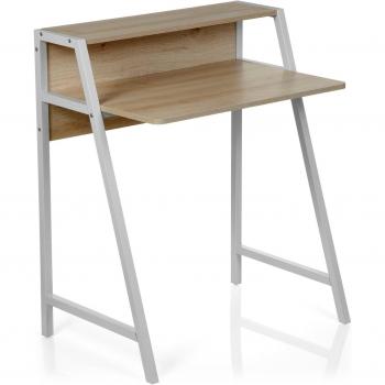 Dumont Office Schreibtisch 78x50,5 cm – Holz Ahorn & Weiß