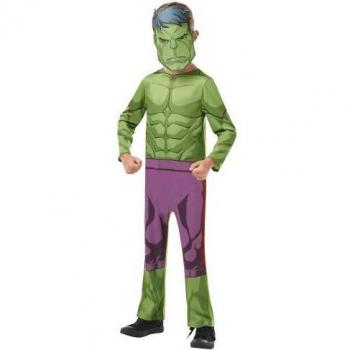 Disfraz de Hulk verde y púrpura para niños