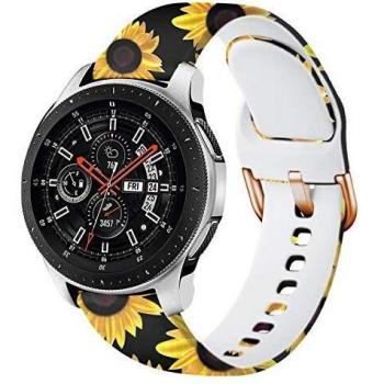YPSNH Kompatibles Armband 22 mm – Ideal für Samsung Gear S3 und Ticwatch Pro