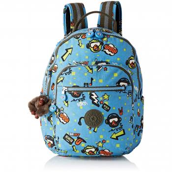 Kipling Seoul GO S Sac à Dos Enfants, 35 cm, 14 litres, Multicolore
