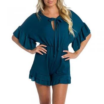 Glitzernder Overall im Hotpants-Style One Size