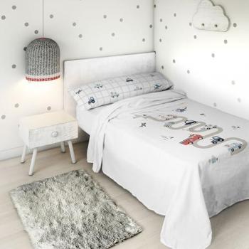 Juego de Sábanas Transportes para Cama de 105 cm