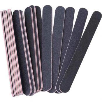 10-Pack Double-Sided Emery Nail Files (180/240 Grit)
