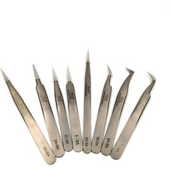 Pincette VETUS labo maquillage, inox anti‑acide
