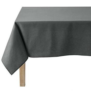 Nappe en coton traité Teflon anthracite 150 x 190 cm