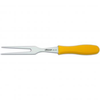 Fourchette Découpe Pro 290300 Arcos – Acier Inoxydable Nitrum, Manche Mango Jaune