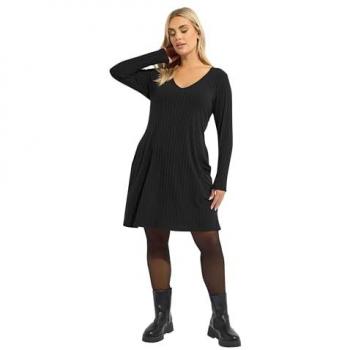 Ensemble flared noir court Yours Curve – Royaume-Uni 26‑28
