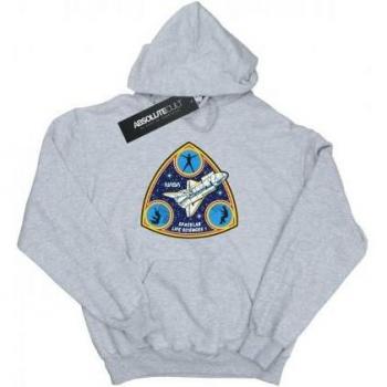 NASA Spacelab Herren‑Capuchonpullover – klassisches Design, weiß