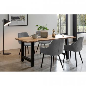 Essgruppe SALESFEVER Zeitloses Design, grau, 5-teilig
