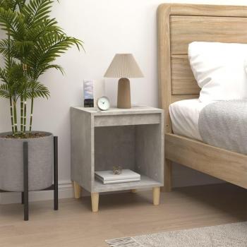 Concrete Grey Nightstand 40x35x50 cm