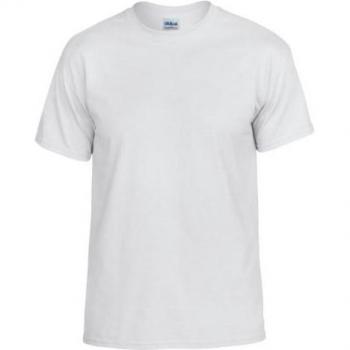 T-shirt Gildan unisexe adulte taille L couleur blanche