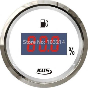 Medidor KUS 52mm de nivel de combustible digital con retroiluminación 240-33ohm para uso en barcos y coches