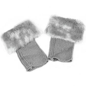 Toppers de bottes en fausse fourrure
