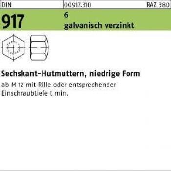 Galvanisch verzinkte Sechskantscheibe DIN 917 M6