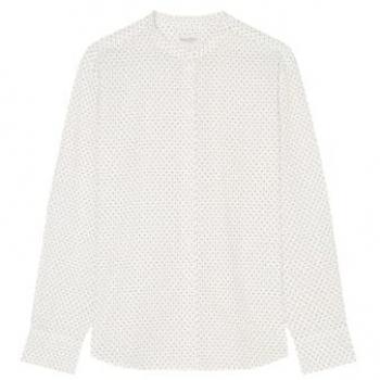 Marc O'Polo Cremefarbene Gepunktete Bluse
