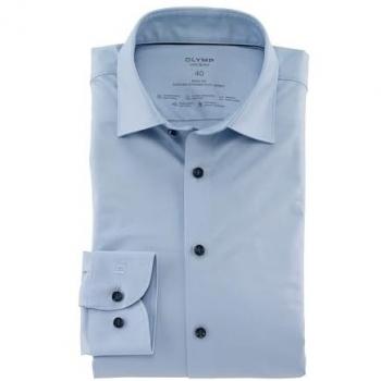 OLYMP Level Five Slim Fit Businesshemd, Stretch, Größe 43, Hellblau