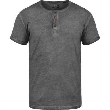SDTihn Solid‑Rundhals Kurzarmshirt mit Brusttasche