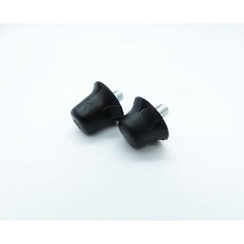 Tacchetti cambio per calciatori, Nero/Nylon, formato misto (8x13 mm e 4x16 mm), confezione da 55 pezzi