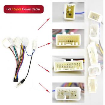 Podofo Android Multimedia Player Wire Connector for VW Nissan Toyota
