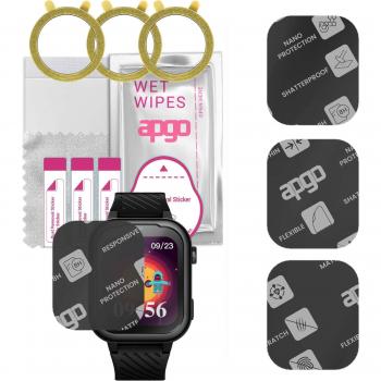 3x apgo MATTE Hybrid Glass Cover for Garett Kids Essa 4G