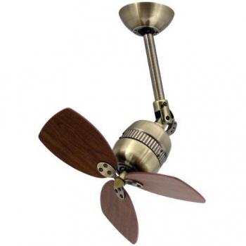 Ventilateur de plafond Toledo laiton antique 46 cm