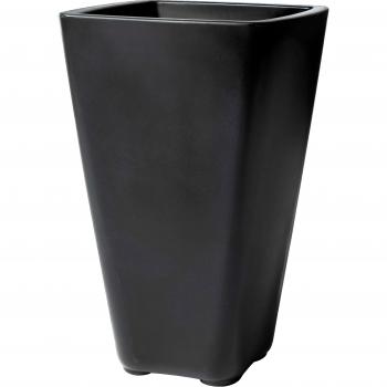 Pot de Fleur Onyx Noir avec Réserve d'Eau