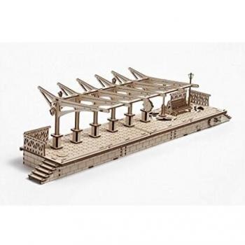 Ugears 70013 Wooden Train Station Puzzle