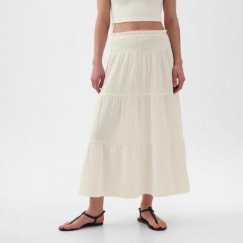 Gonna Maxi Off White con Volant GAP