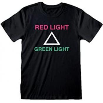 T‑Shirt Homme Squid Game : Réflexion Rouge / Vert – Noir – De M à XXL
